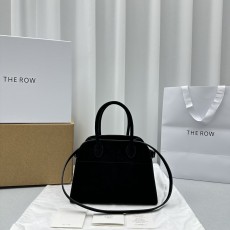 더로우 마고 10 스웨이드 숄더 토트백