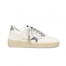 골든구스 볼 스타 2 스니커즈 화이트 실버 글리터