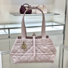 디올 CD 투주르 23cm 블러셔 핑크 스몰 토트백